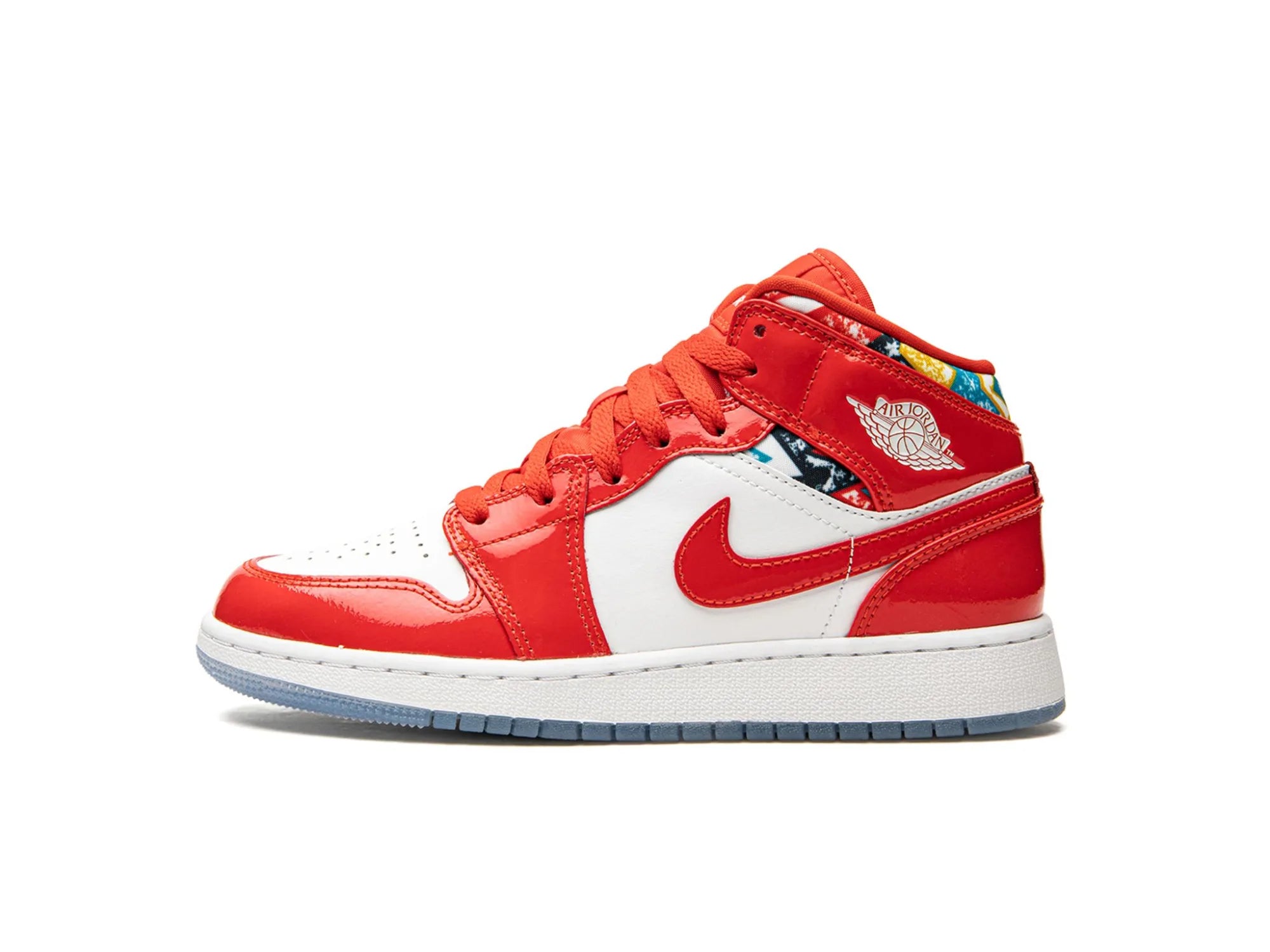 Nike Air Jordan 1 Mid "Barcelona Sweater Red Patent"