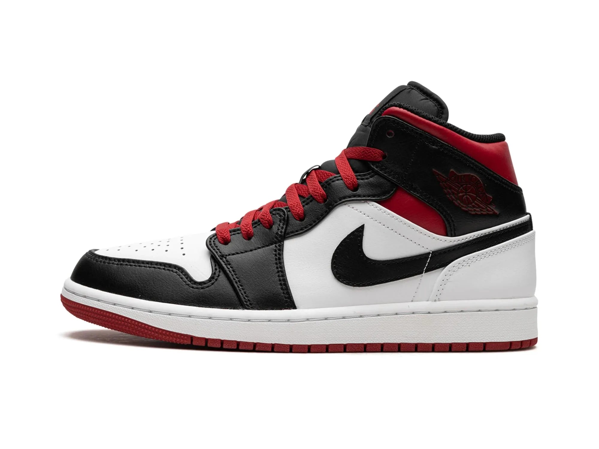 Nike Air Jordan 1 Mid "Black Toe White Gym Red"