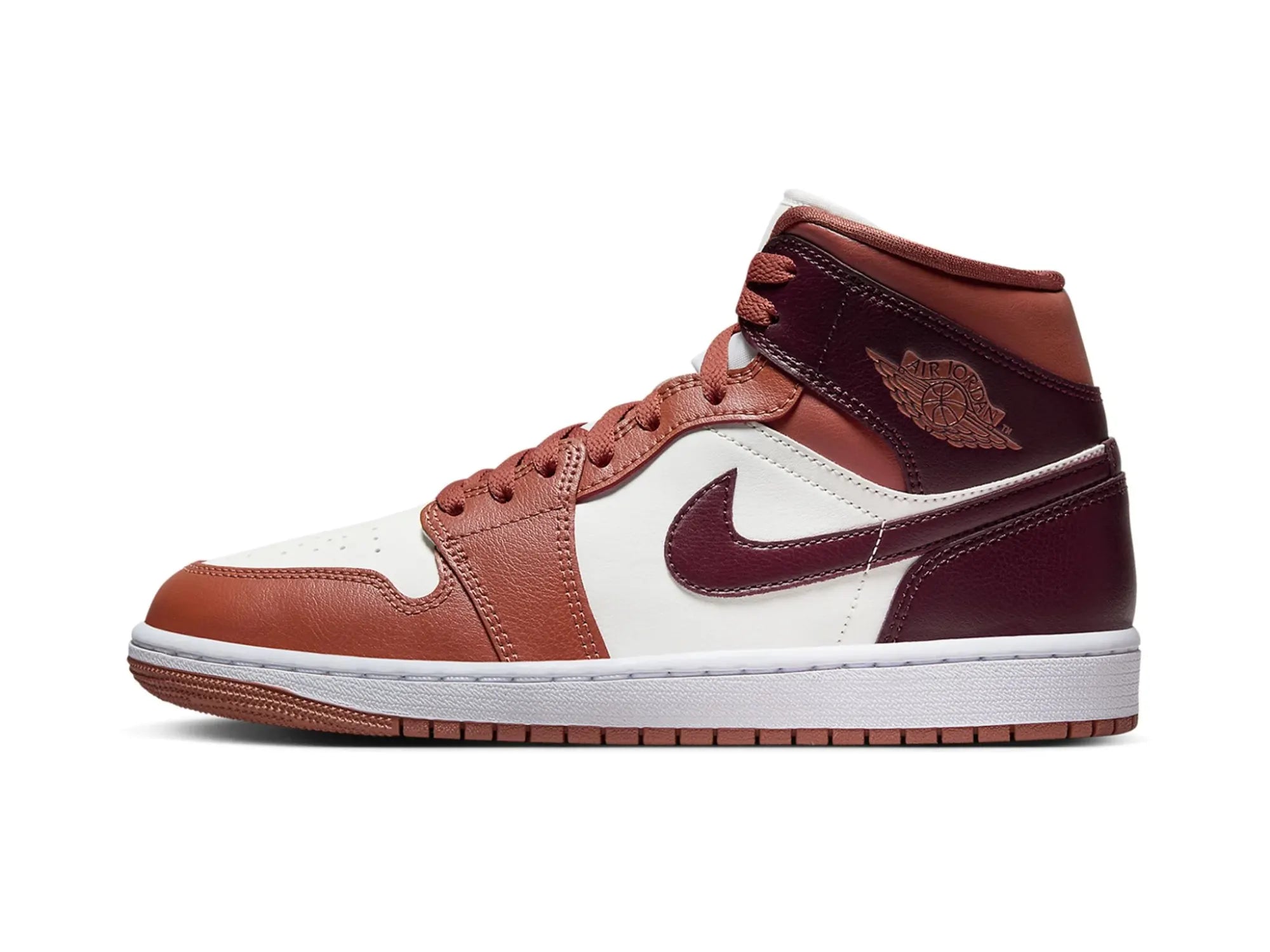 Nike Air Jordan 1 Mid "Dusty Peach Night Maroon"