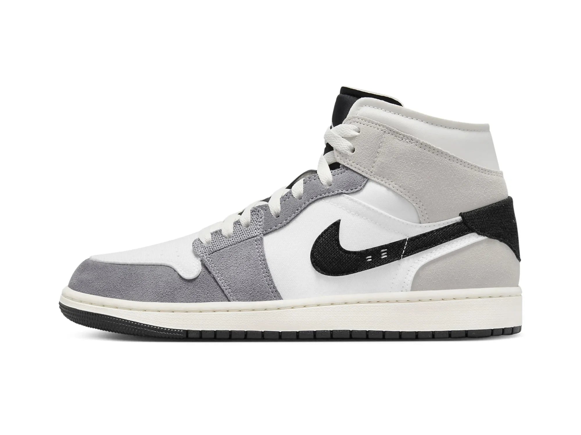 Nike Air Jordan 1 Mid SE "Craft White Cement Grey Black"