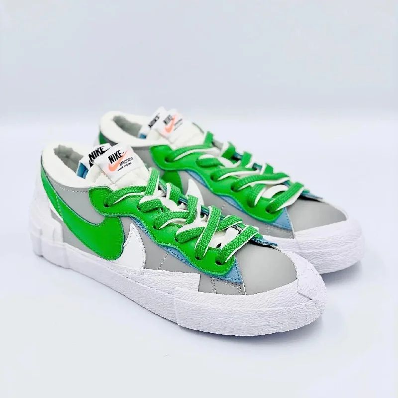 Nike Blazer Low Sacai Medium Grey Classic Green