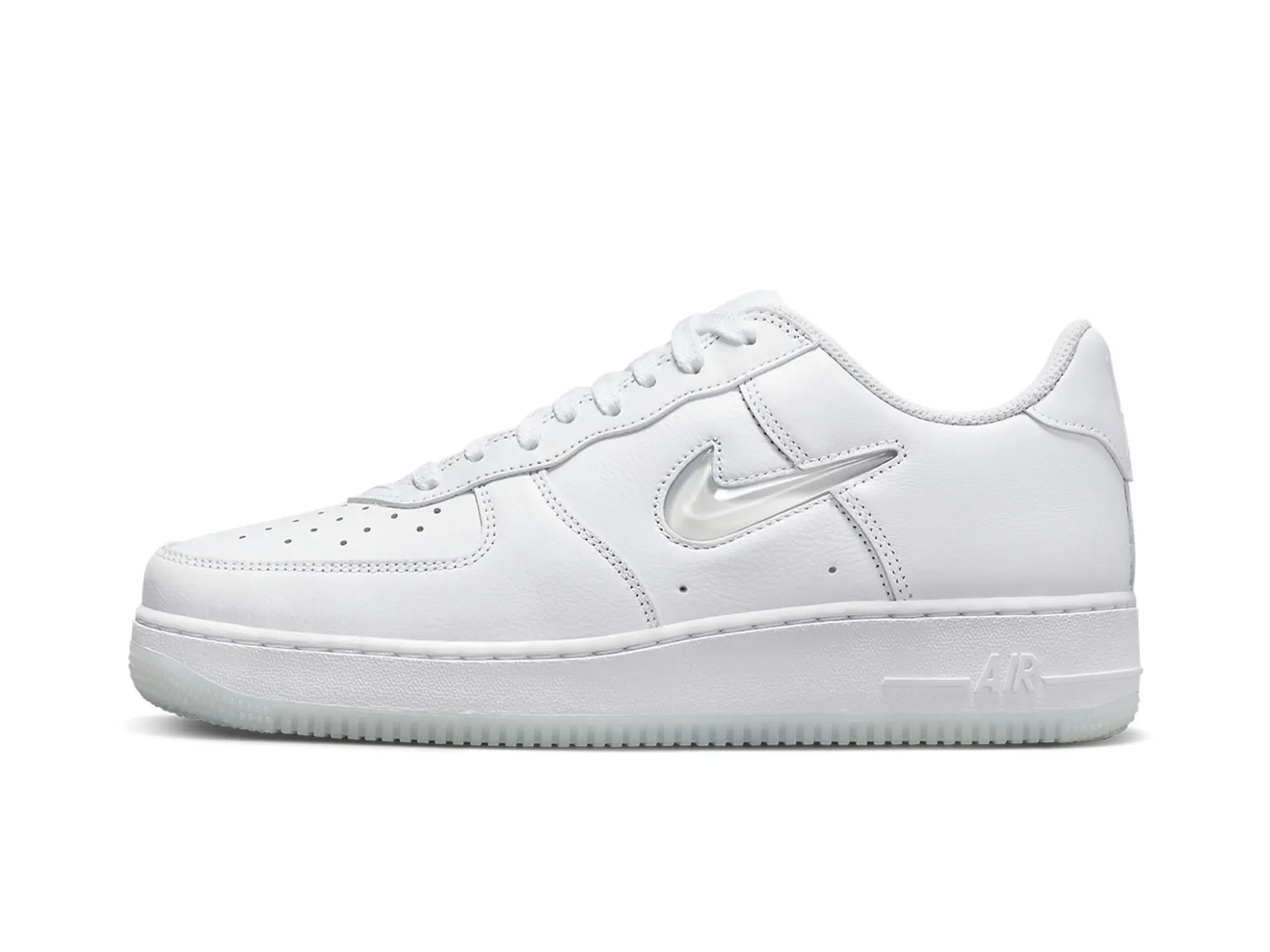 Nike Air Force 1 Low '07 "Color of the Month Jewel Swoosh Triple White"