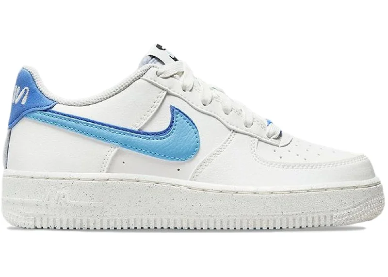 Nike Air Force 1 Low 82 Double Swoosh White Medium Blue (GS)