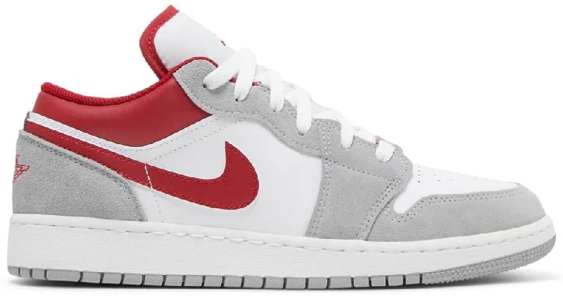 Nike Air Jordan 1 Low SE Smoke Grey Gym Red (GS) Women's