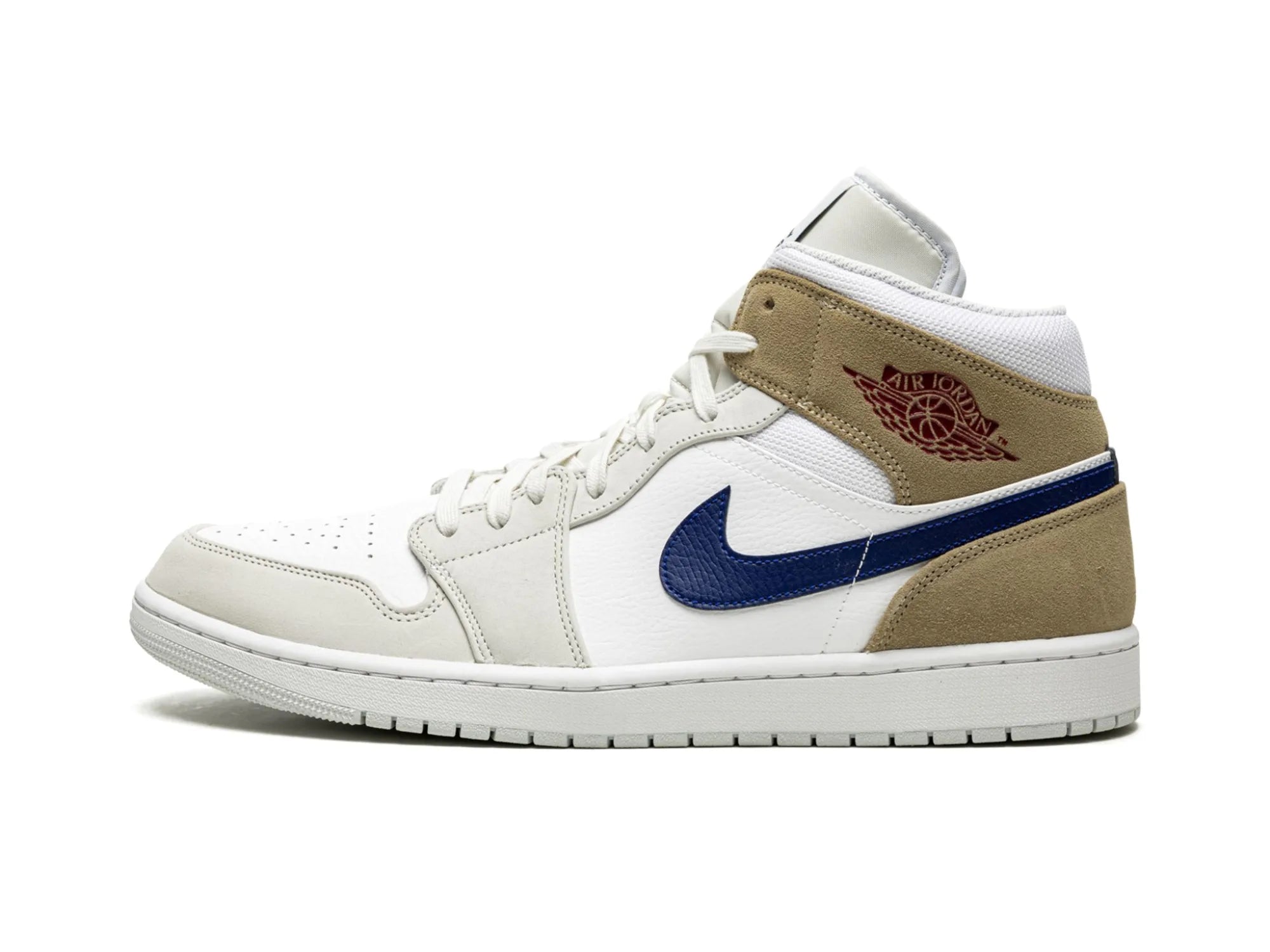 Nike Air Jordan 1 Mid "Tan Suede Navy"