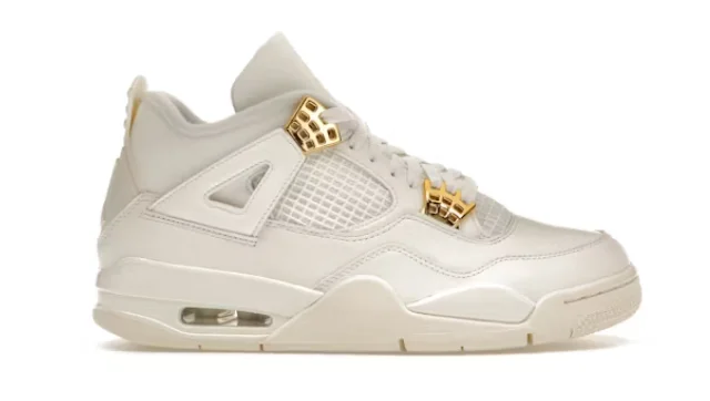 Nike Air Jordan 4 Retro Metallic Gold Women's