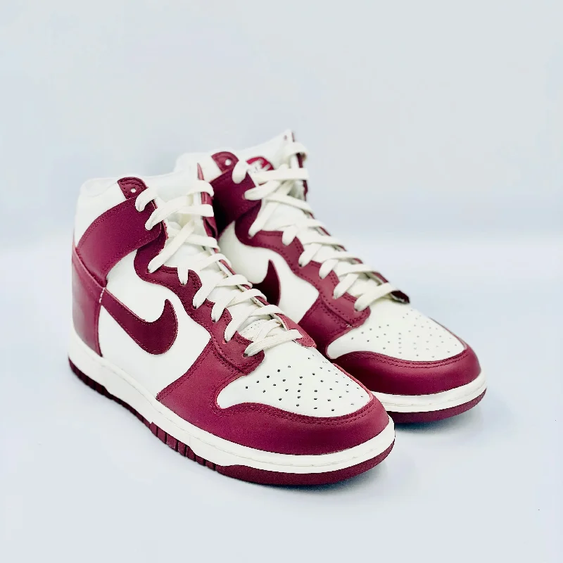 Nike Dunk High Sail Team Red