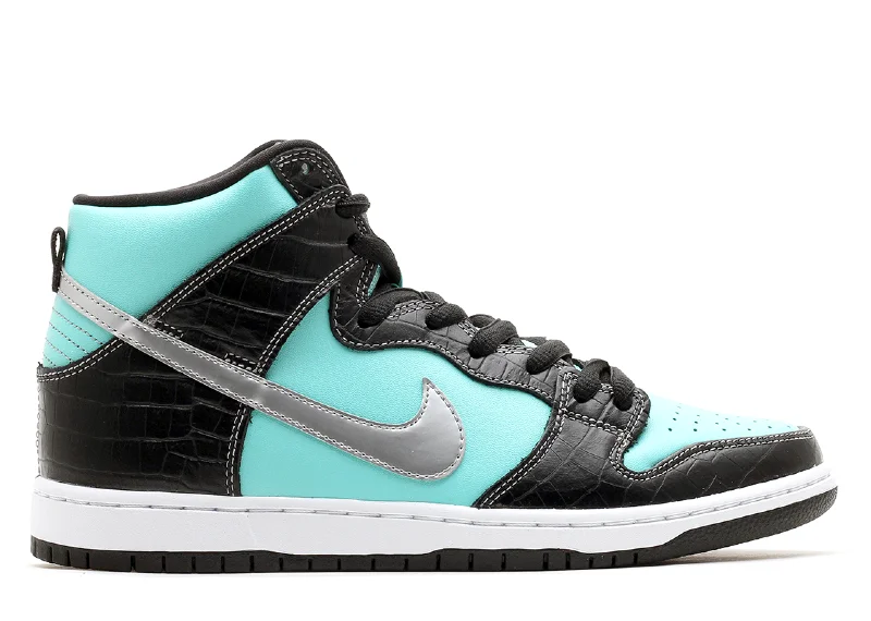 Nike SB Dunk High Diamond Supply Co. Aqua Blue (WORN)