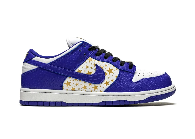 Nike Dunk Sb Low X Supreme Stars Hyper Blue