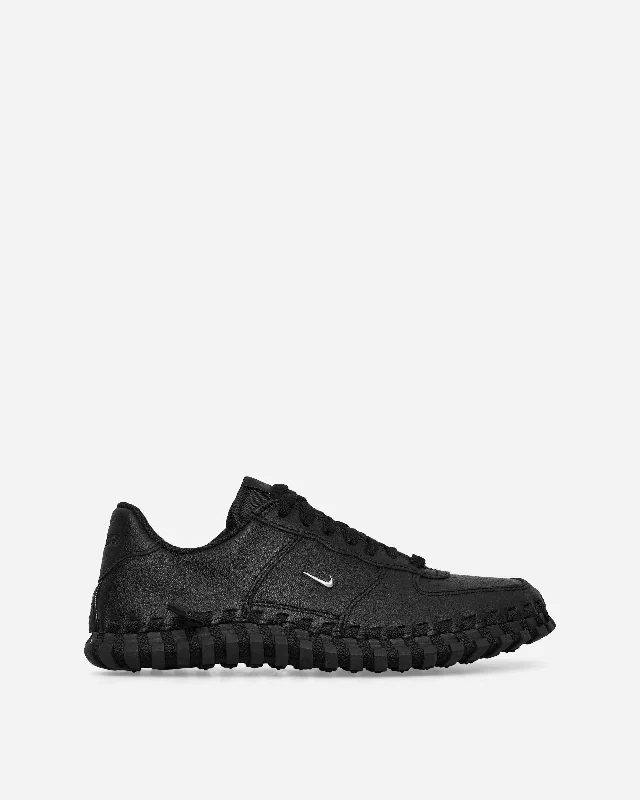 JACQUEMUS WMNS J Force 1 Low LX Sneakers Black / Metallic Silver