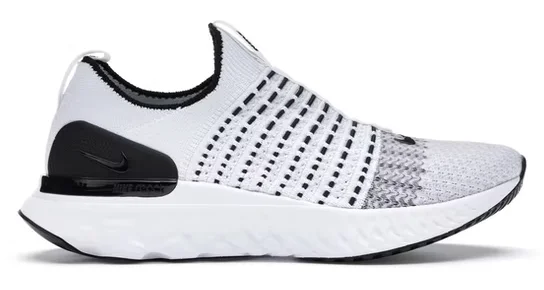 Nike React Phantom Run Flyknit 2 White Black Men's