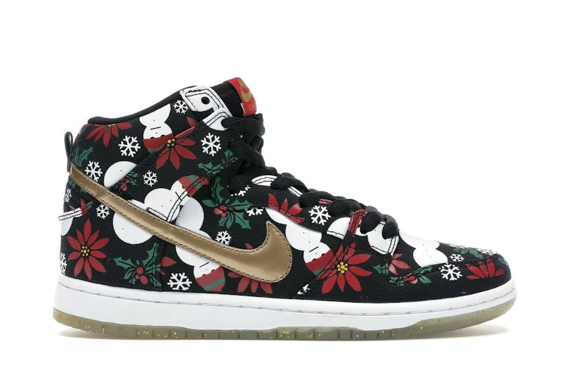 Nike Sb Dunk High Concepts Ugly Christmas Sweater Black (Special Box)