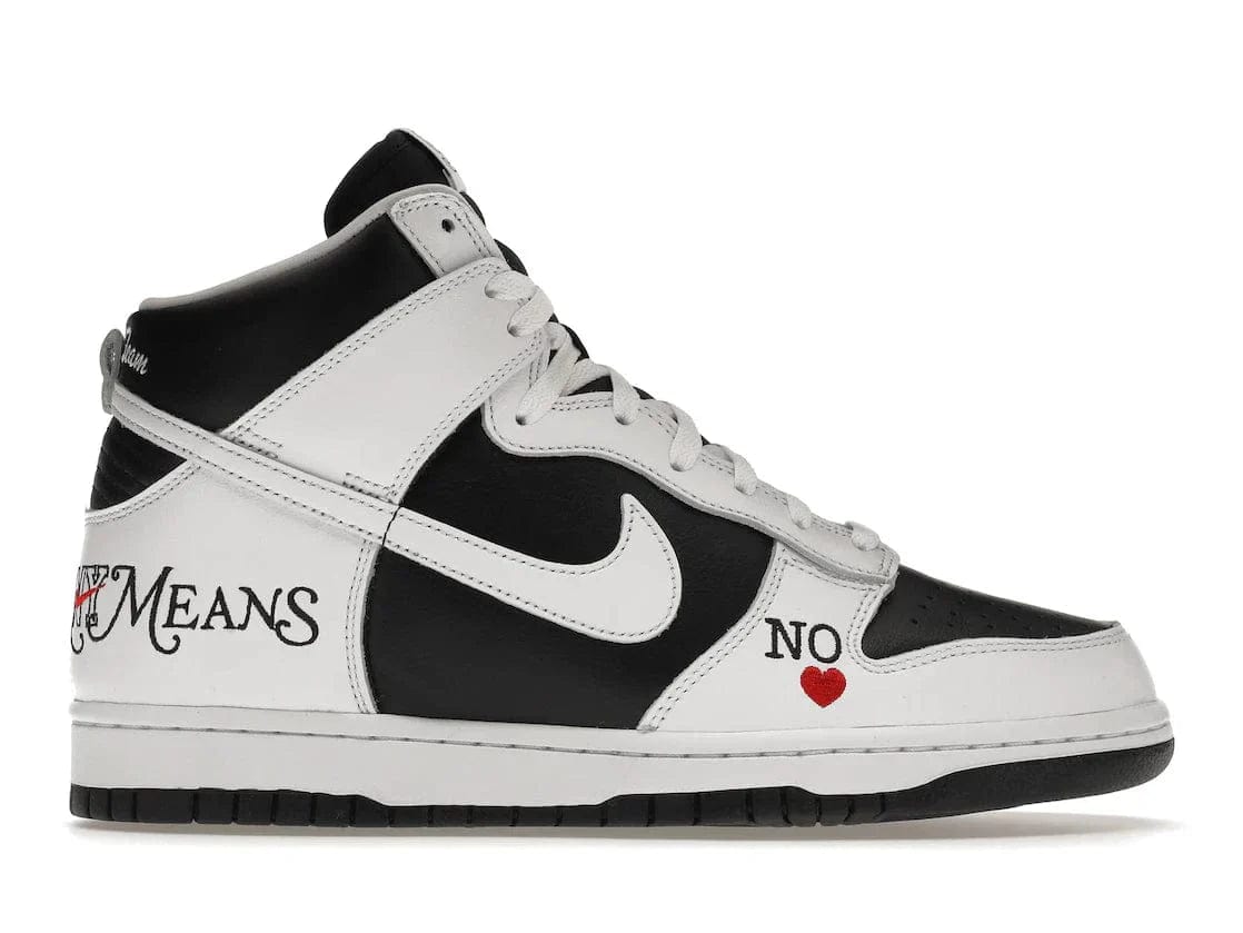 Nike SB Dunk High Supreme -  By Any Means White/Black