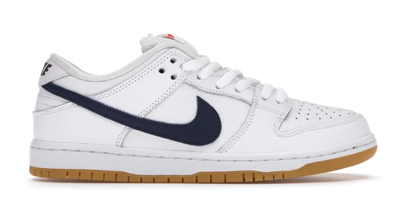 Nike SB Dunk Low Orange Label White Navy Men's