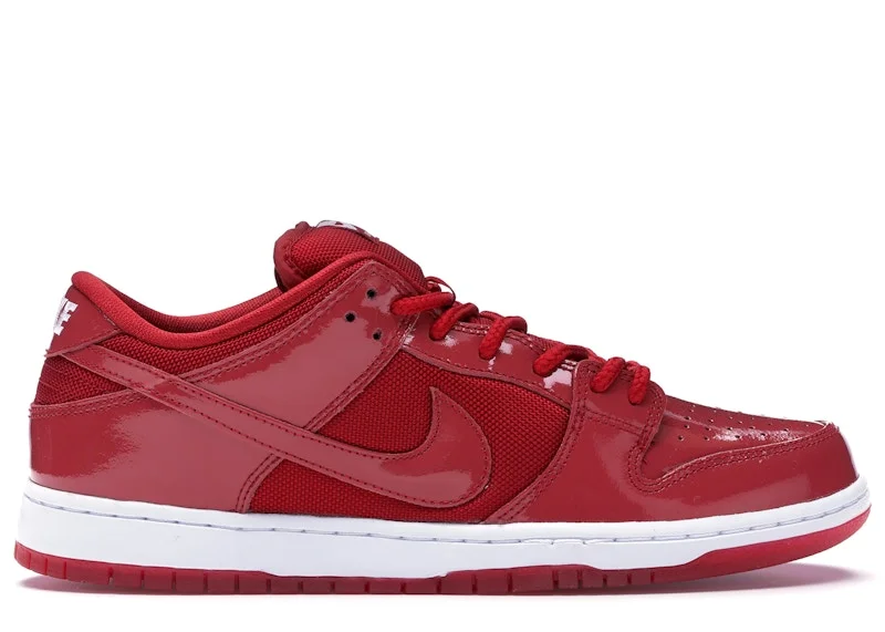 Nike Sb Dunk Low Red Patent Leather