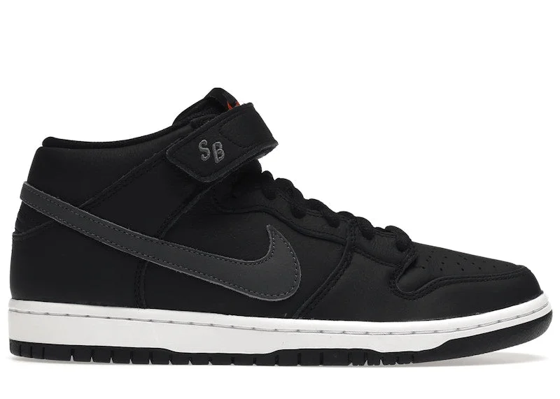 Nike Sb Dunk Mid Iso Orange Label Black Dark Grey