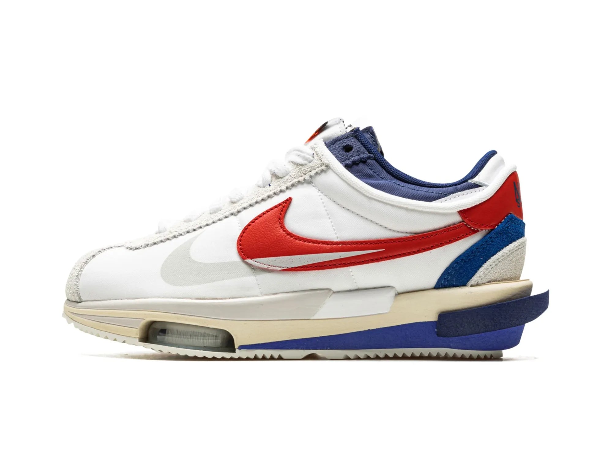 Nike Zoom Cortez SP X Sacai "White University Red Blue"